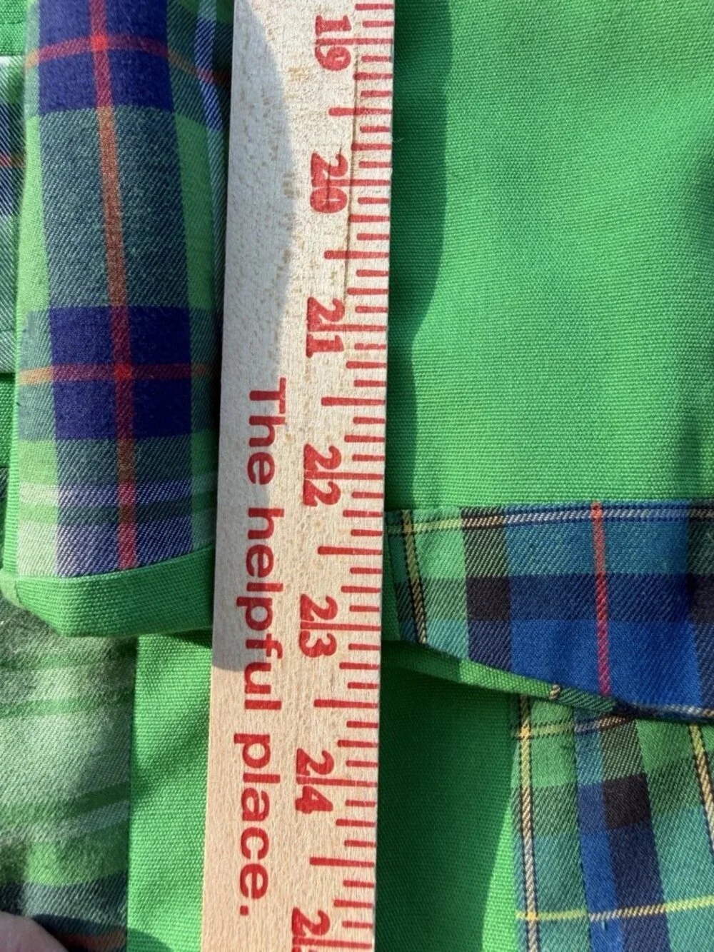 Vintage 80s Green tartan plaid patchwork preppy OLD MONEY tailored blazer 38
